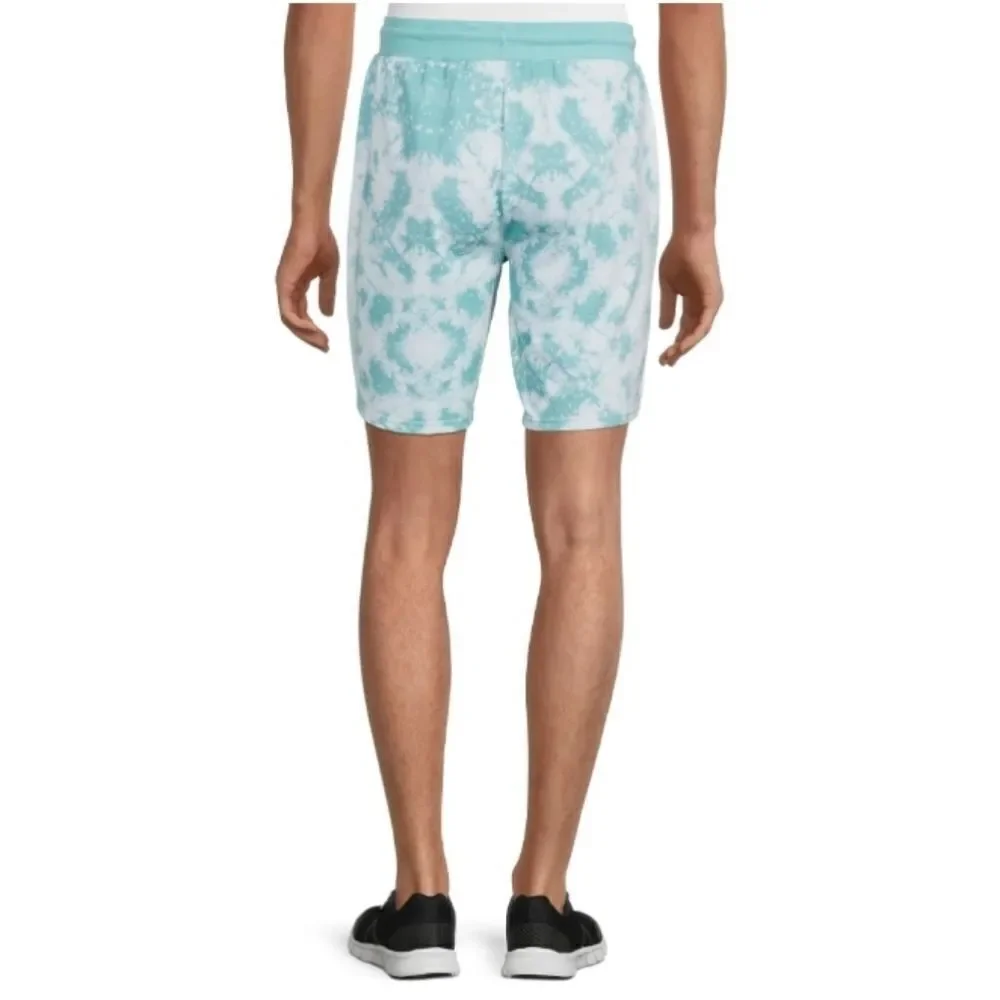 Men's Lounge Shorts in Seaspray Tie Dye Design